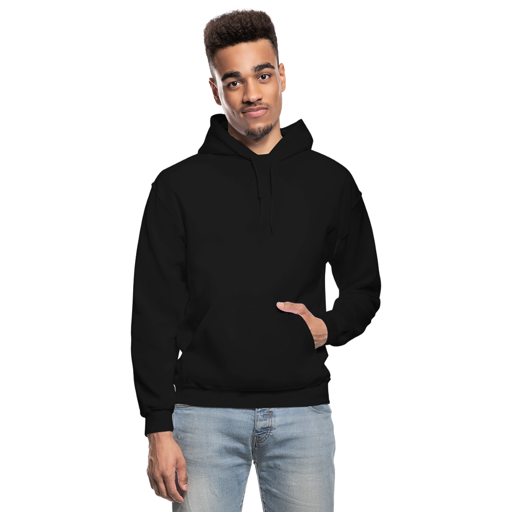 Customizable Gildan Heavy Blend Adult Hoodie add your own photos, images, designs, quotes, texts and more - black