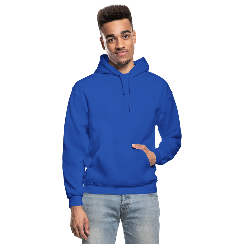 Customizable Gildan Heavy Blend Adult Hoodie add your own photos, images, designs, quotes, texts and more - royal blue