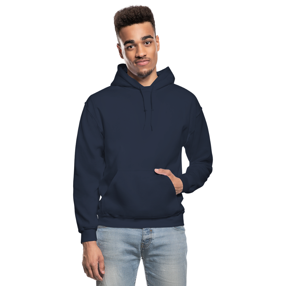 Customizable Gildan Heavy Blend Adult Hoodie add your own photos, images, designs, quotes, texts and more - navy