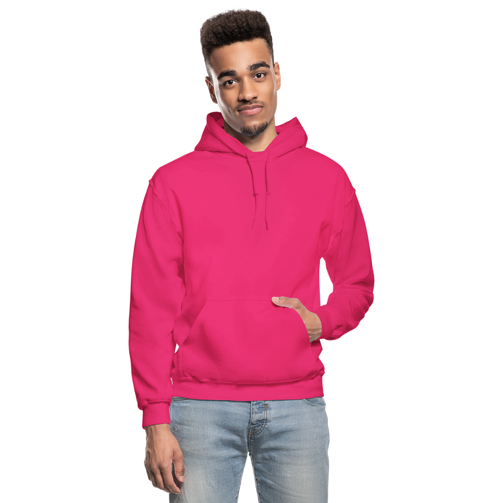 Customizable Gildan Heavy Blend Adult Hoodie add your own photos, images, designs, quotes, texts and more - fuchsia