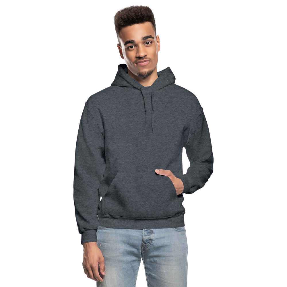 Customizable Gildan Heavy Blend Adult Hoodie add your own photos, images, designs, quotes, texts and more - charcoal gray