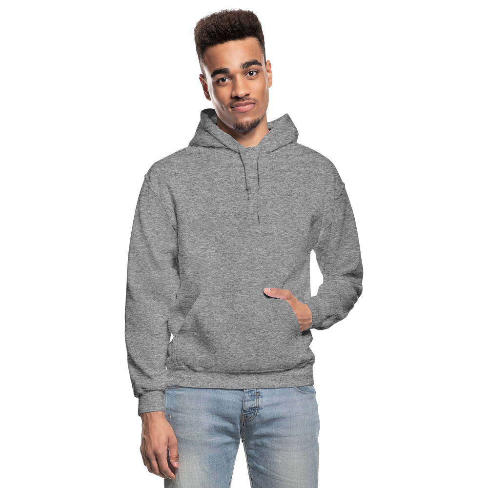 Customizable Gildan Heavy Blend Adult Hoodie add your own photos, images, designs, quotes, texts and more - graphite heather