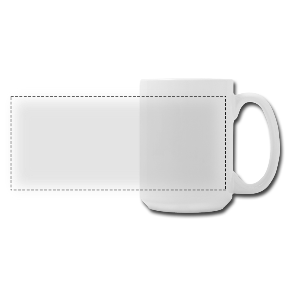 CUSTOMIZABLE Panoramic Coffee/Tea Mug 15 oz ADD YOUR OWN PHOTOS, IMAGES, DESIGNS, QUOTES, TEXTS AND MORE - white