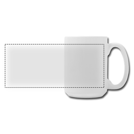 CUSTOMIZABLE Panoramic Coffee/Tea Mug 15 oz ADD YOUR OWN PHOTOS, IMAGES, DESIGNS, QUOTES, TEXTS AND MORE - white