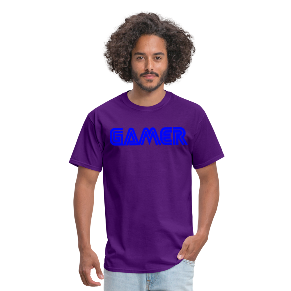 Gamer Word Text Art Unisex Classic T-Shirt - purple