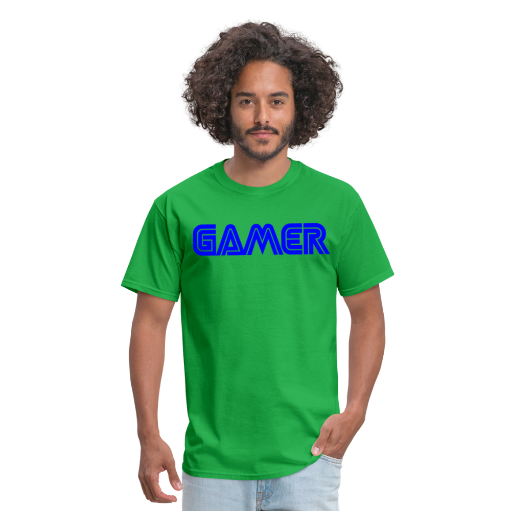 Gamer Word Text Art Unisex Classic T-Shirt - bright green