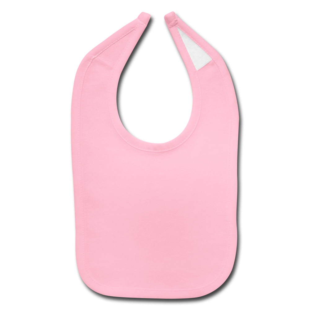 Customizable Baby Bib add your own photos, images, designs, quotes, texts and more - light pink