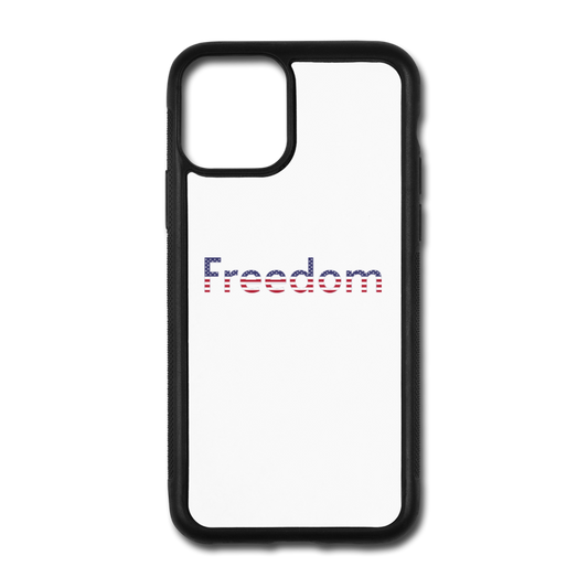 Freedom Patriotic word art iPhone 11 Pro Case - white/black