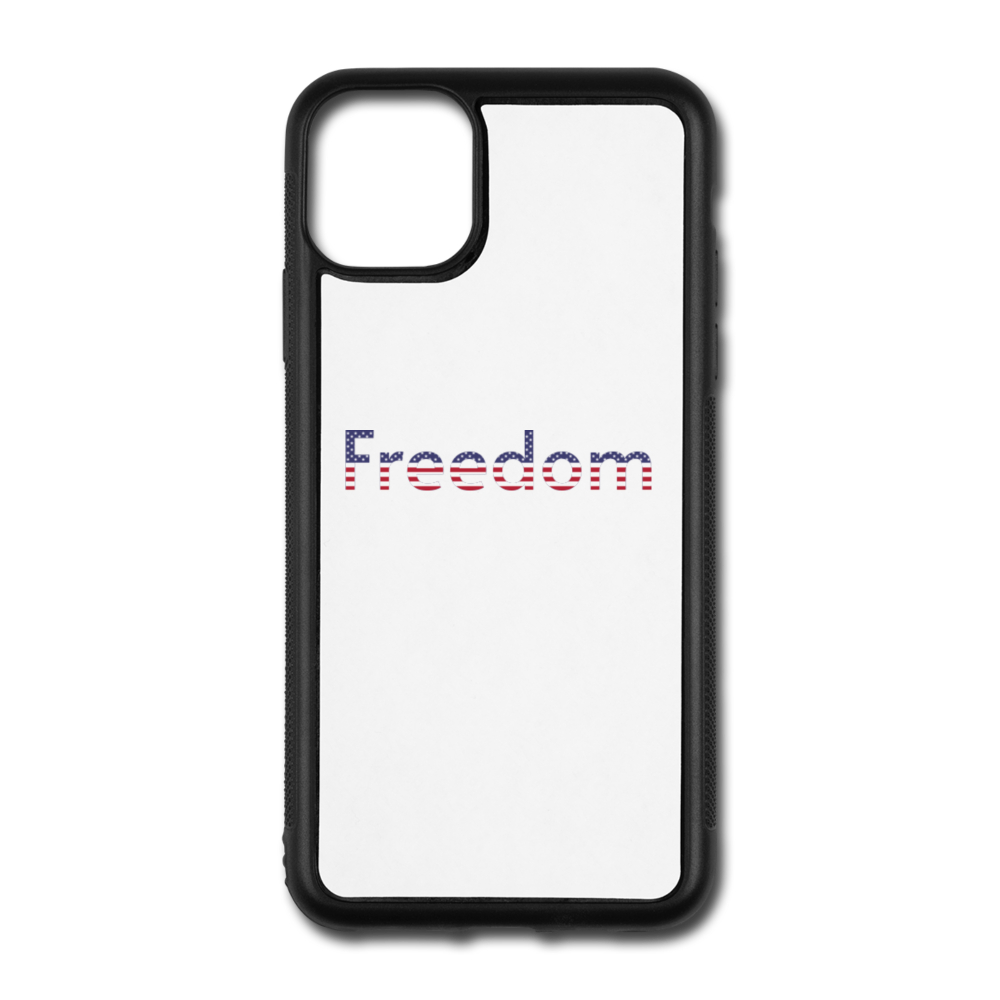 Freedom Patriotic word art iPhone 11 Pro Max Case - white/black