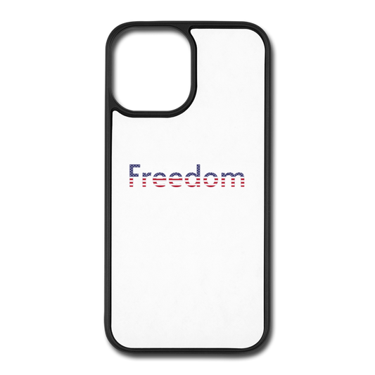 Freedom Patriotic word art iPhone 12 Pro Max Case - white/black
