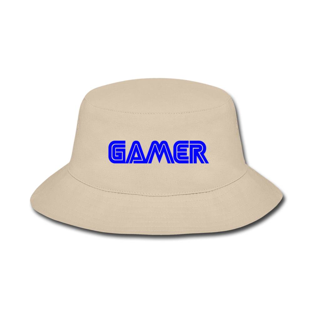 Gamer Word Text Art Bucket Hat - cream