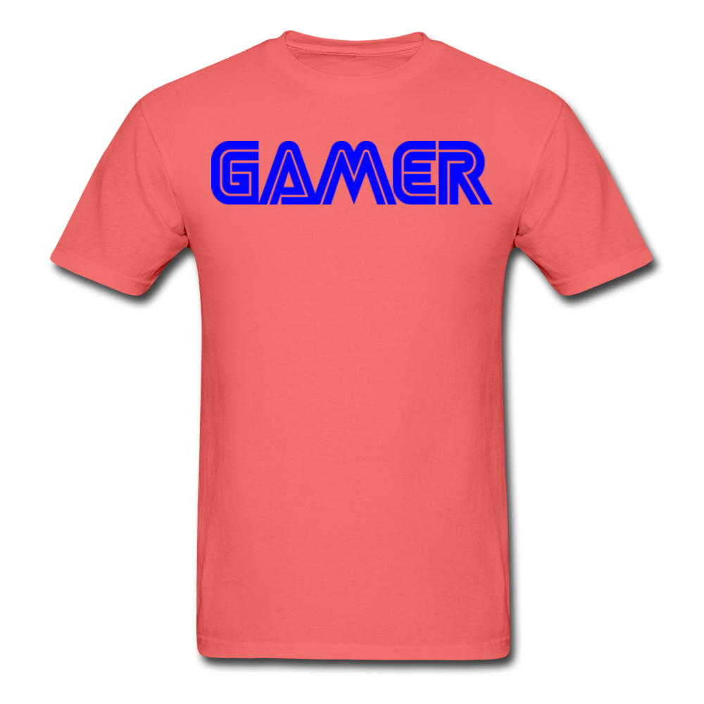 Gamer Word Text Art Unisex ComfortWash Garment Dyed T-Shirt - coral
