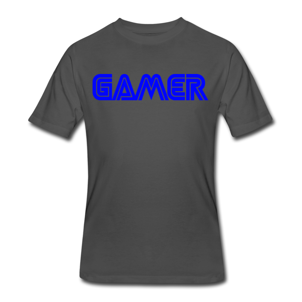Gamer Word Text Art Men’s 50/50 T-Shirt - charcoal