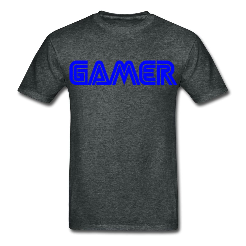 Gamer Word Text Art Gildan Ultra Cotton Adult T-Shirt - deep heather