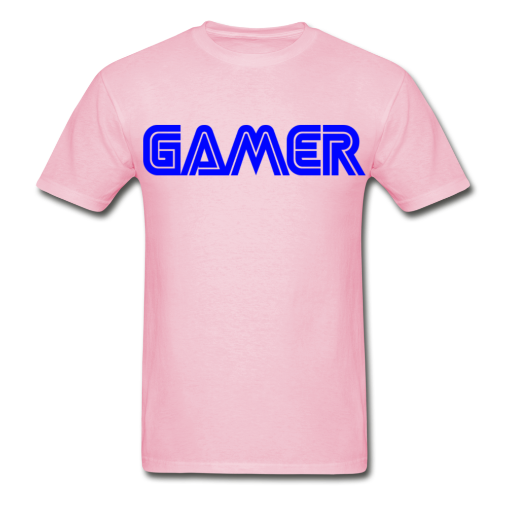 Gamer Word Text Art Gildan Ultra Cotton Adult T-Shirt - light pink
