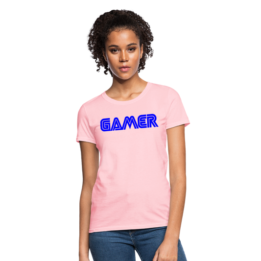 Gamer Word Text Art Women's T-Shirt - pink