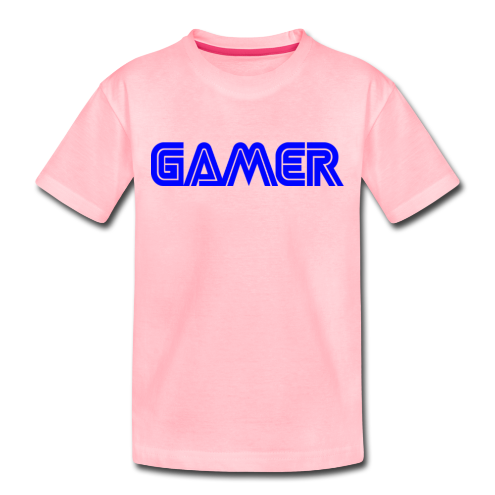 Gamer Word Text Art Toddler Premium T-Shirt - pink