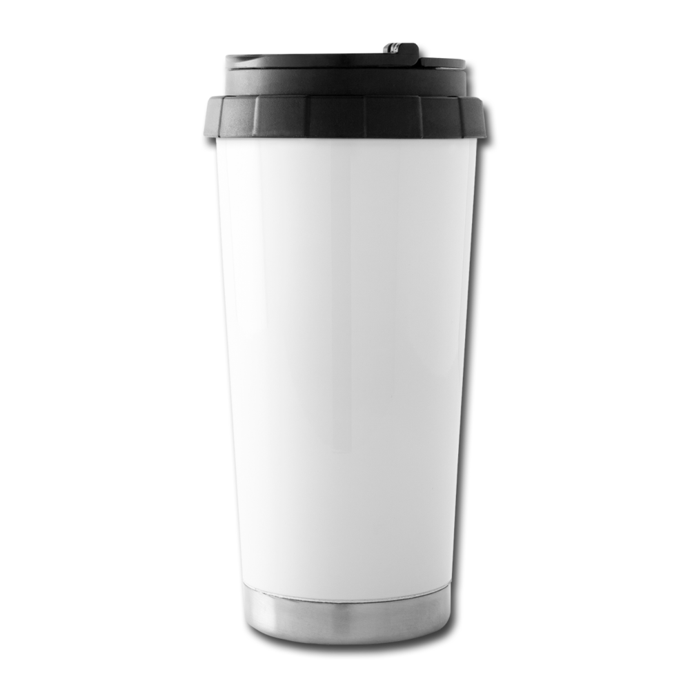 CUSTOMIZABLE Travel Mug ADD YOUR OWN PHOTO, IMAGES, DESIGNS, QUOTES AND MORE - white