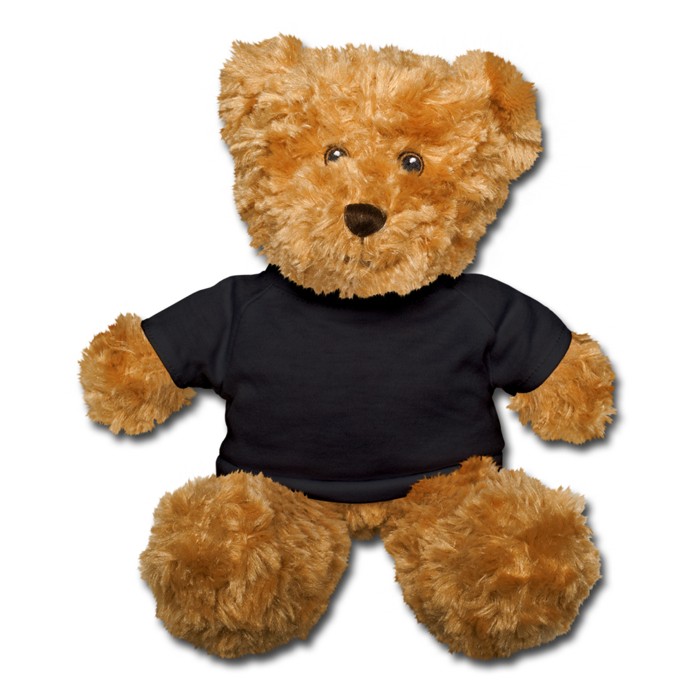 Customizable Teddy Bear add your own photos, images, designs, quotes and more - black