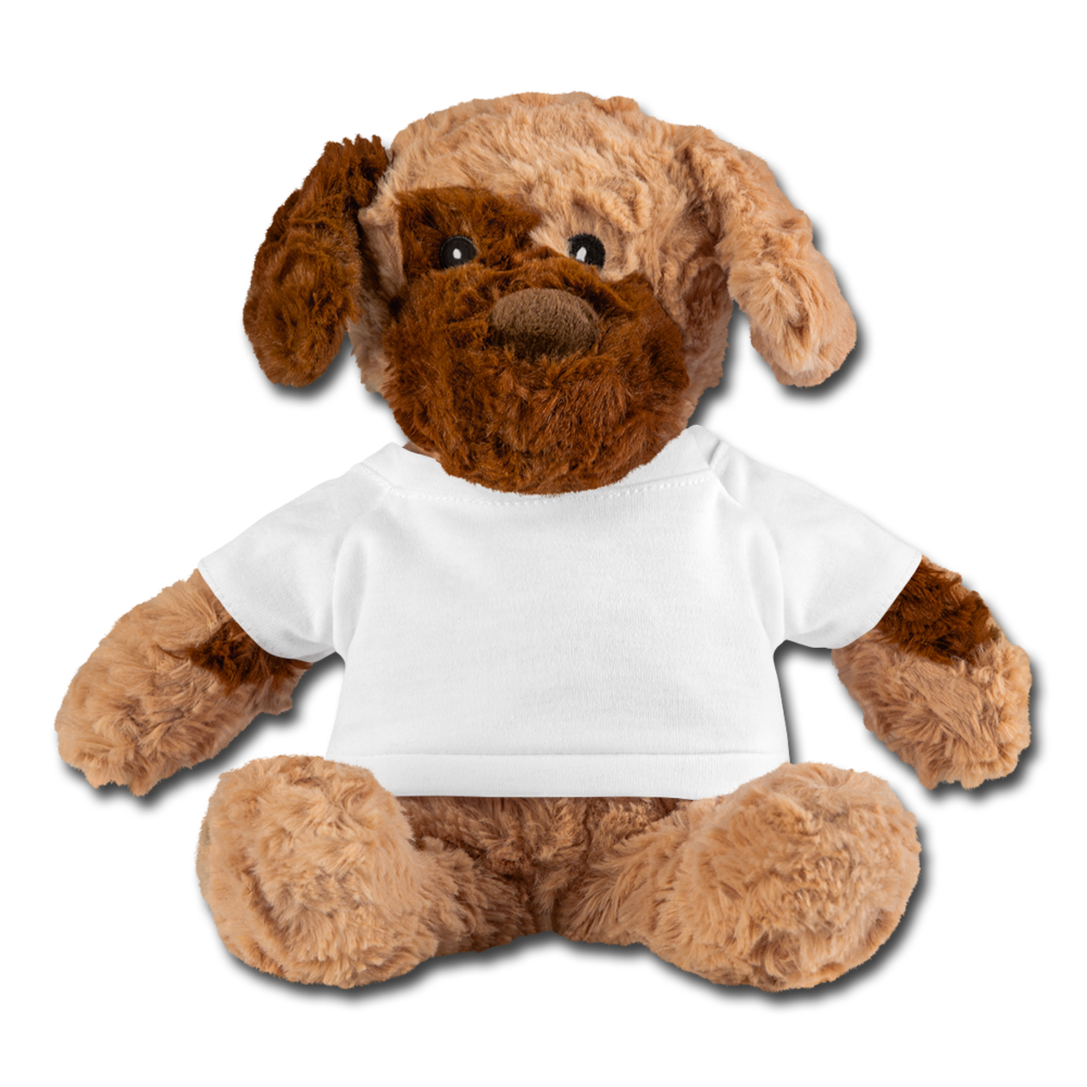 Customizable Dog Plush add your own photos, images, designs, quotes and more - white