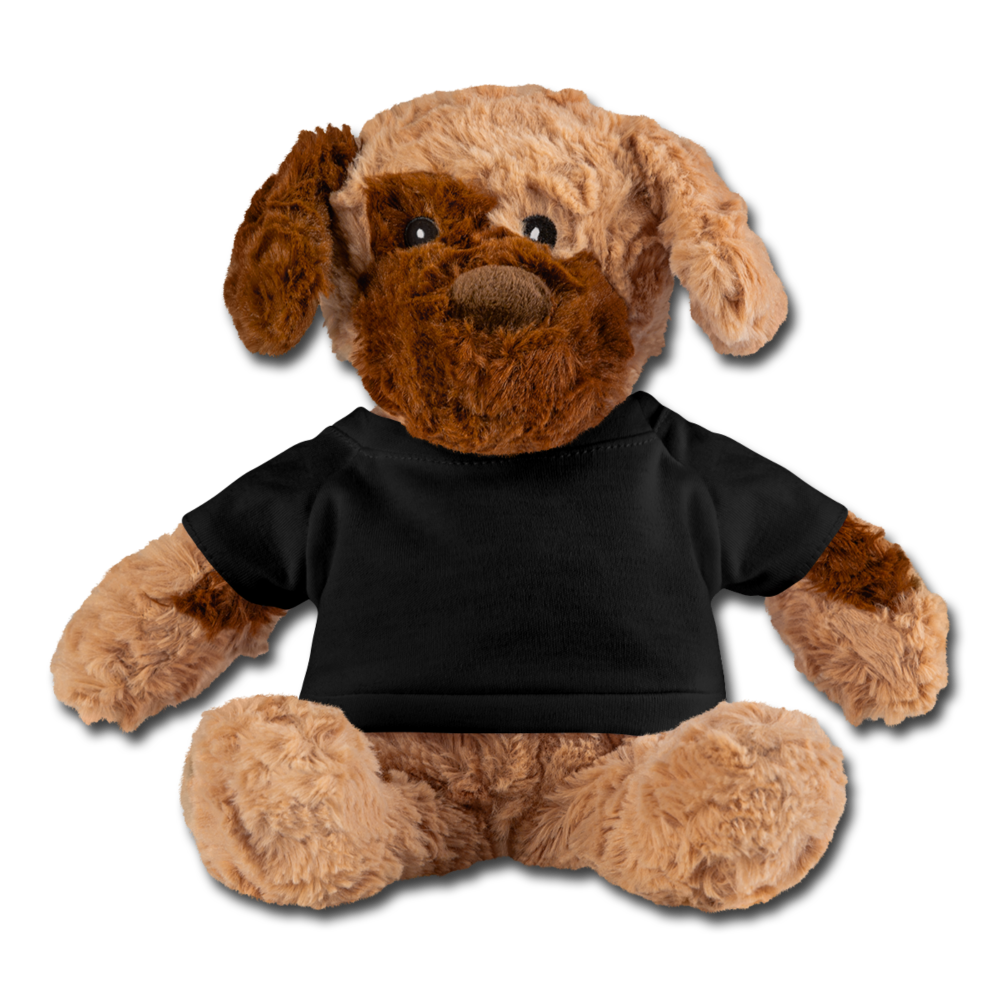 Customizable Dog Plush add your own photos, images, designs, quotes and more - black