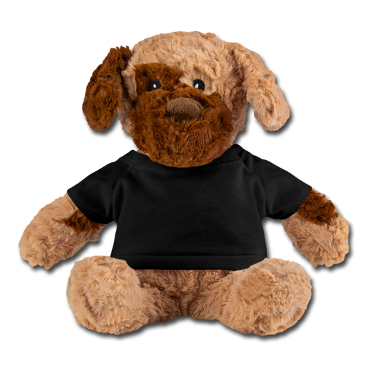Customizable Dog Plush add your own photos, images, designs, quotes and more - black