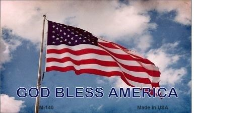 God Bless America Novelty Patriotic Magnet 